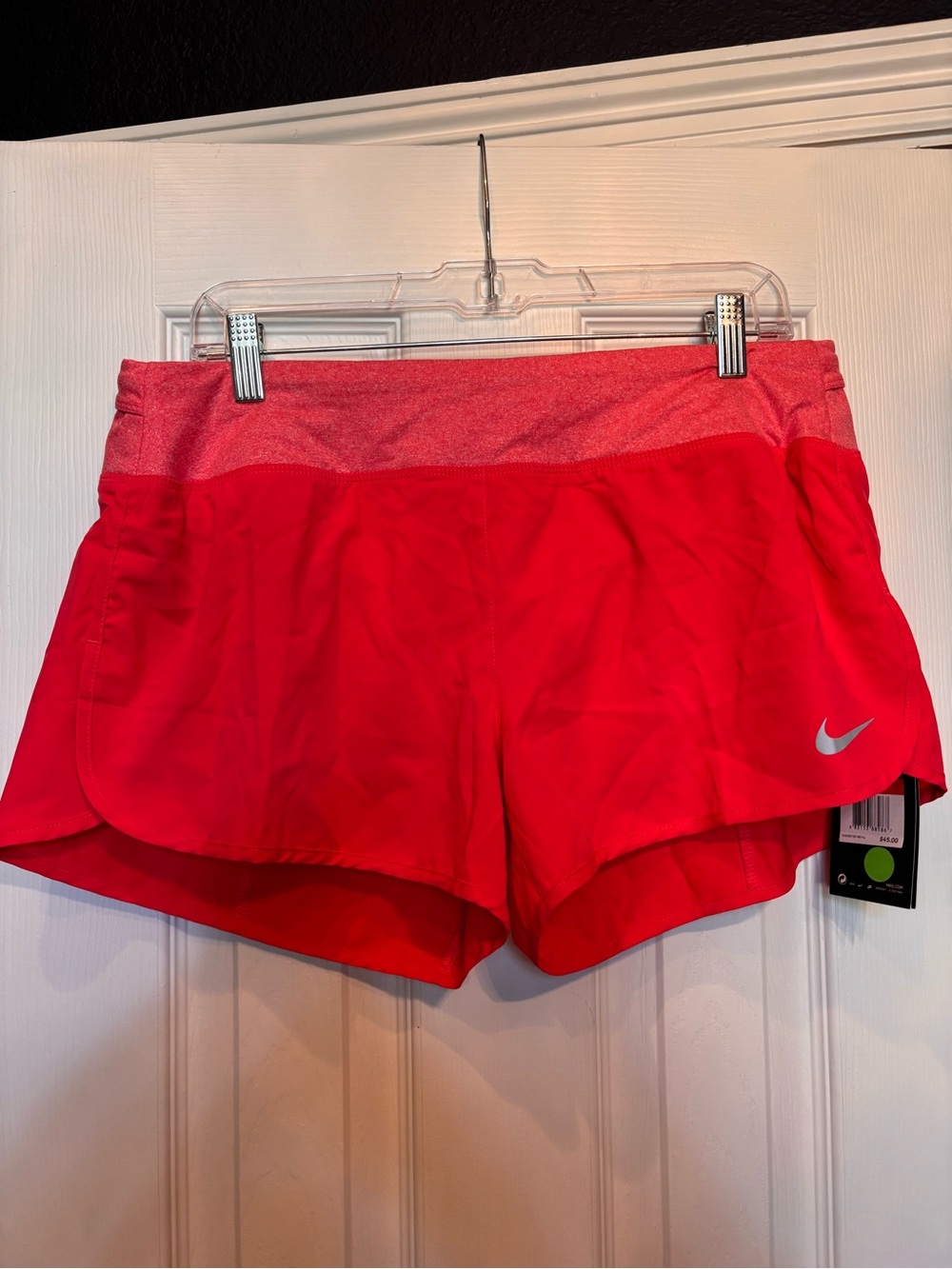 Nike Women’s Pink-Red Athletic Running Shorts